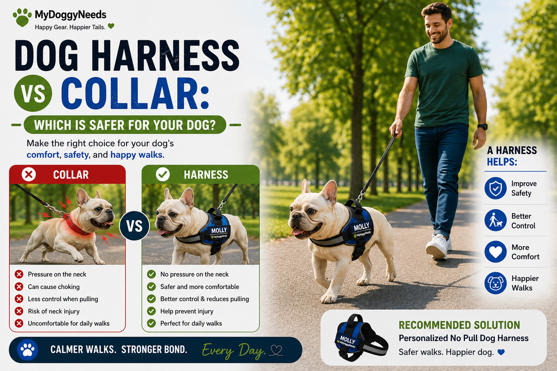 Dog Harness vs Collar: Which Is Safer for Your Dog?