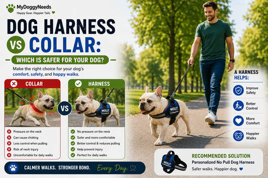 Dog Harness vs Collar: Which Is Safer for Your Dog?