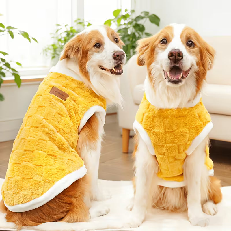 Cozy Plush Dog Vest – Warm, Windproof & Comfortable