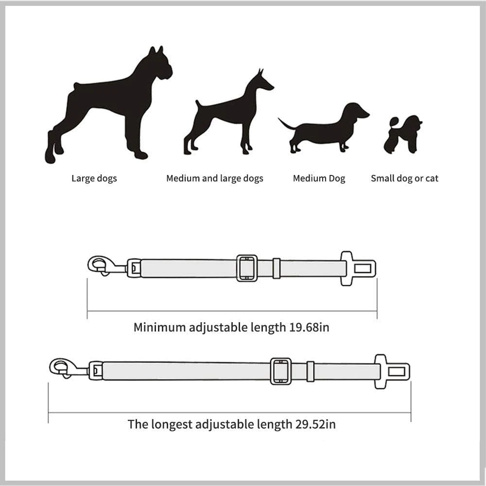 Adjustable Dog Car Seat Belt - MyDoggyNeeds