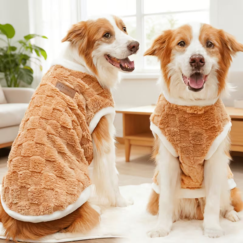Cozy Plush Dog Vest – Warm, Windproof & Comfortable