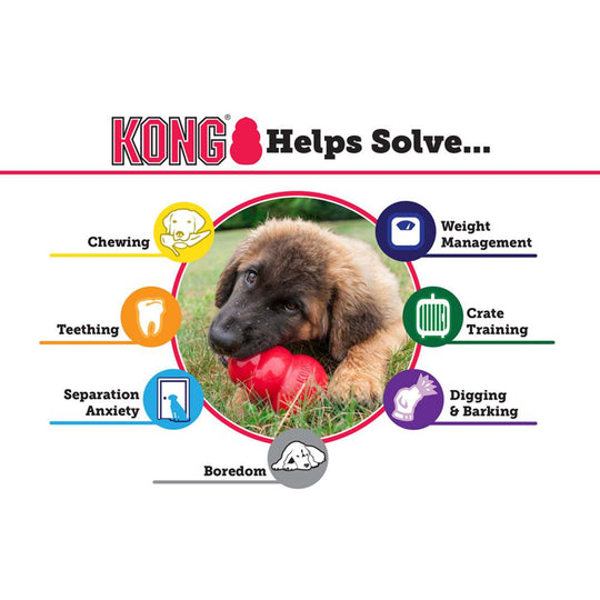 KONG Classic Natural Rubber Dog Toy - Features