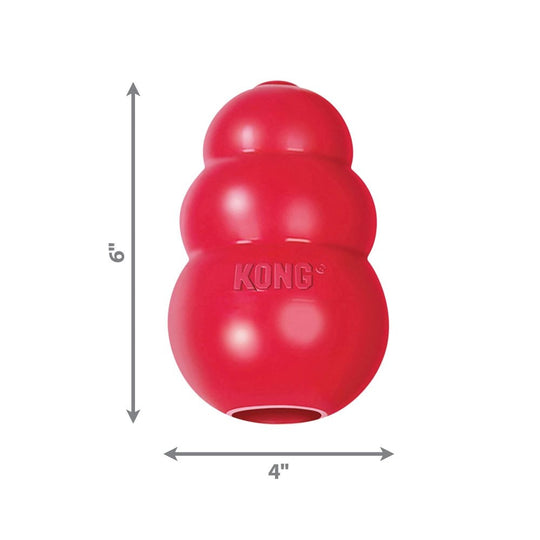 KONG Classic Natural Rubber Dog Toy - Size
