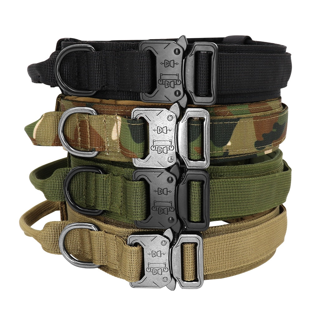 Dog Military Tactical Collar with Leash  