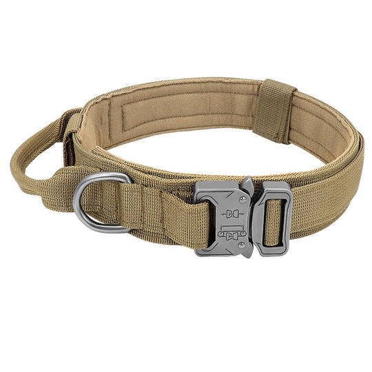 Dog Military Tactical Collar  - Khaki