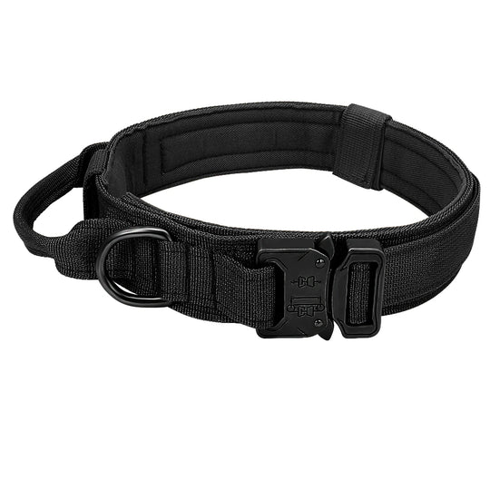 Dog Military Tactical Collar  - Black