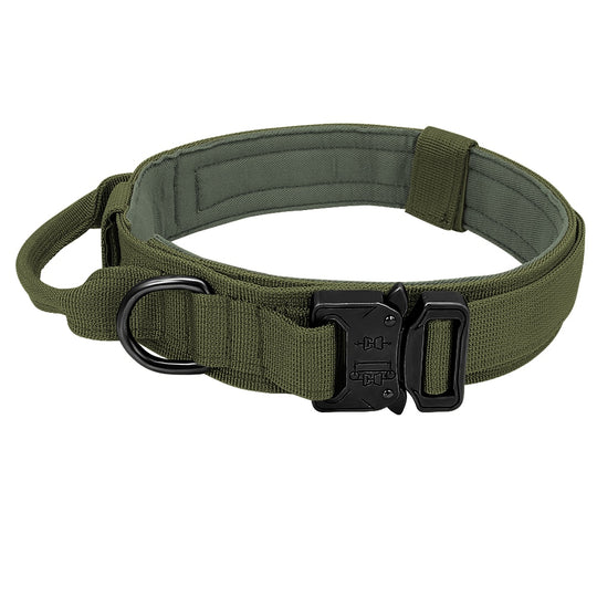 Dog Military Tactical Collar - Green