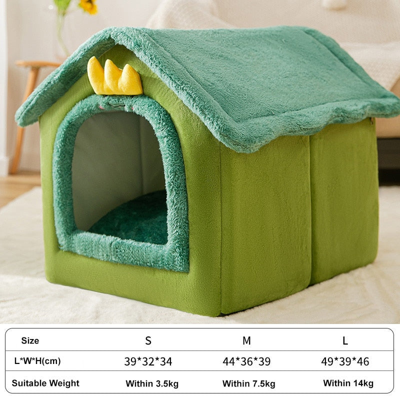 Foldable Dog House Kennel Bed Mat - Size Chart