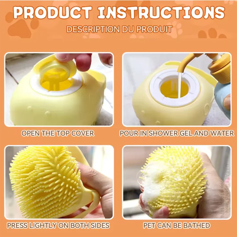 2-in-1 Bath & Massage Brush - MyDoggyNeeds