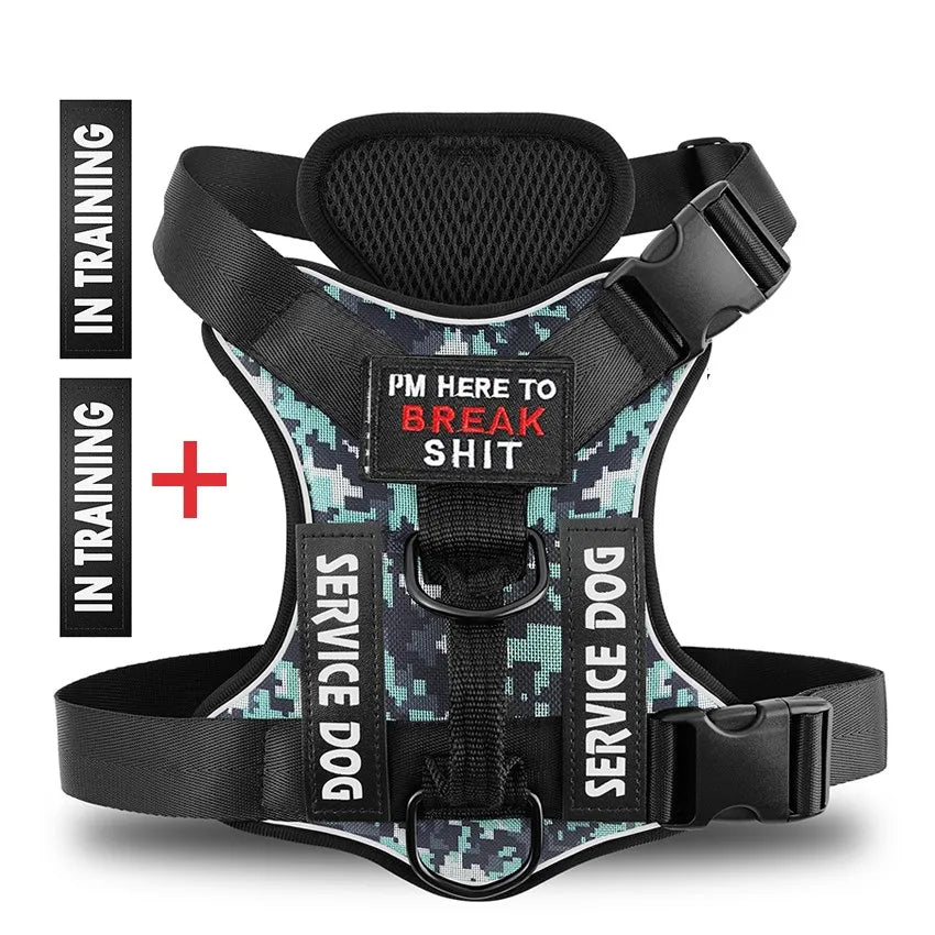 Escape-Proof No-Pull Dog Harness with Reflective Safety