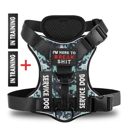 Escape-Proof No-Pull Dog Harness with Reflective Safety