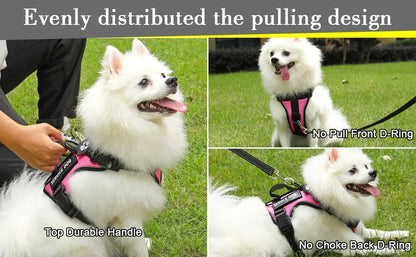 Escape-Proof No-Pull Dog Harness with Reflective Safety