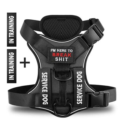Escape-Proof No-Pull Dog Harness with Reflective Safety