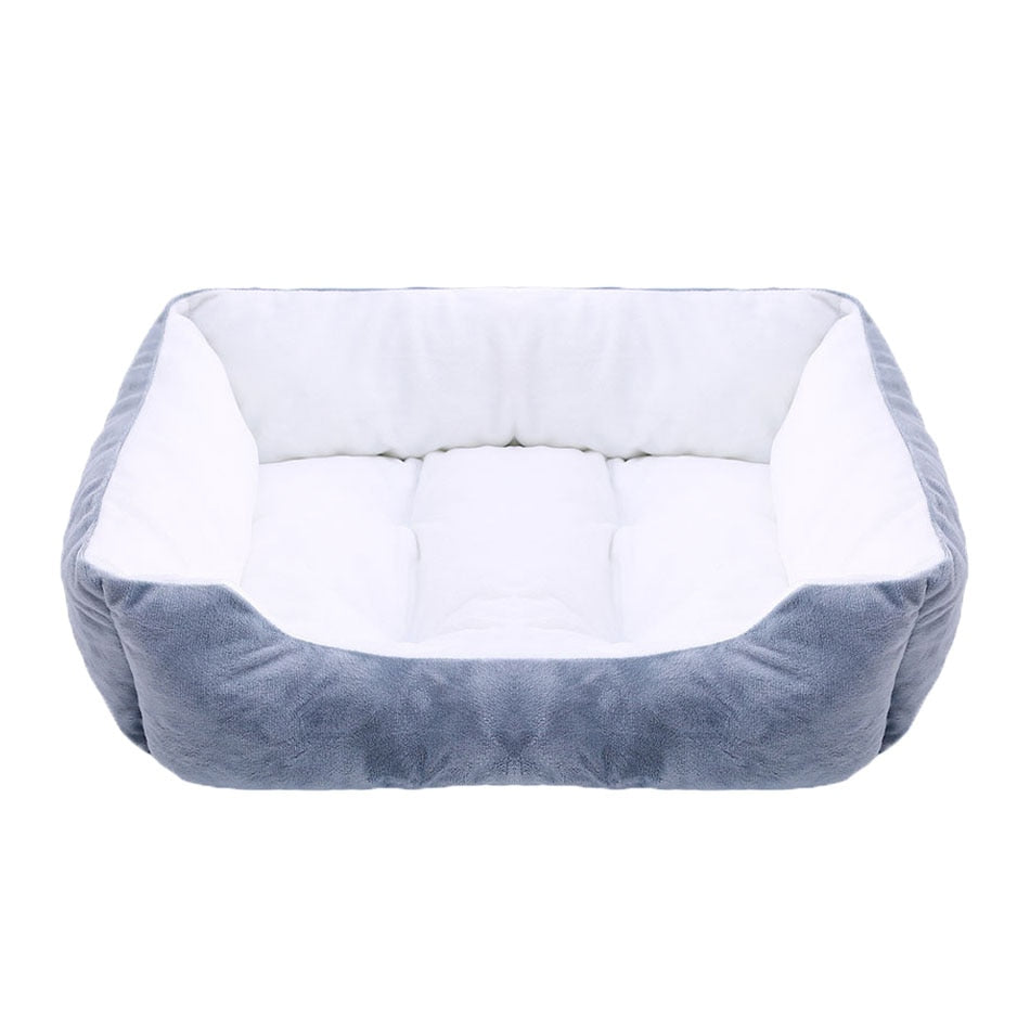 Bed for Dogs - White/Gray