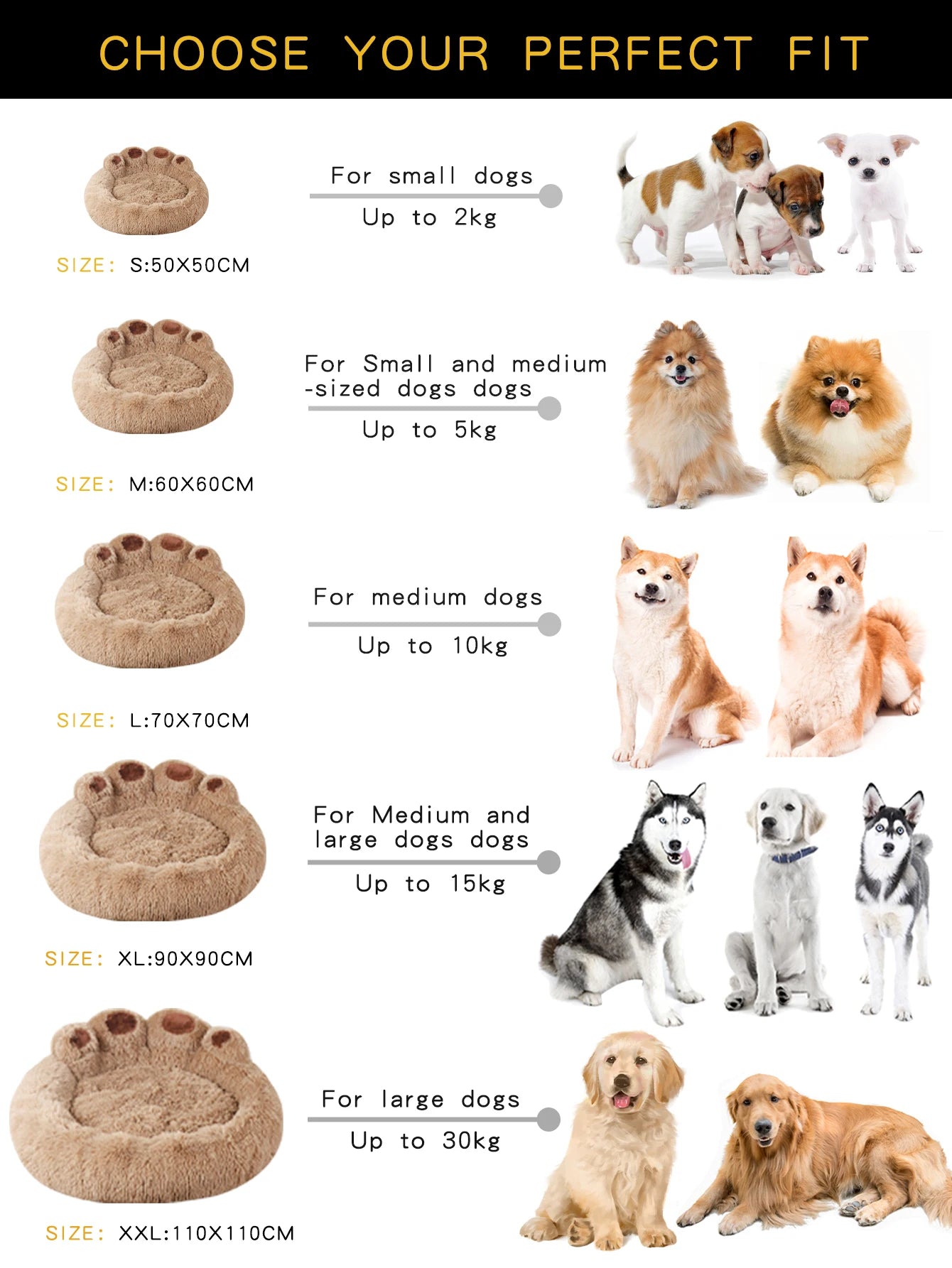 Luxury Fluffy Dog Bed