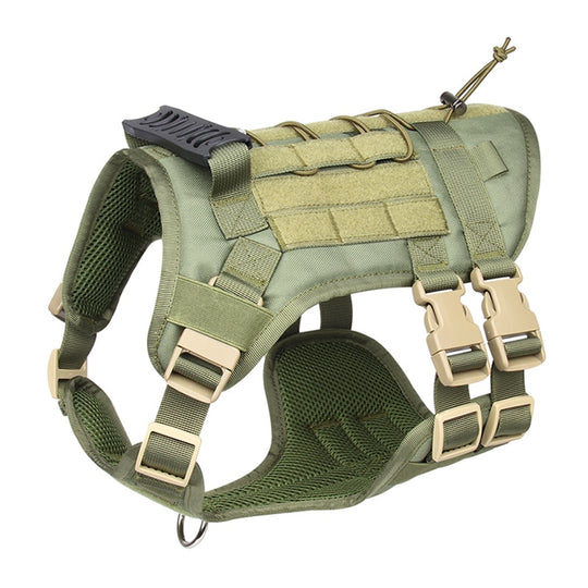 No Pull Military Dog Harness  For Labrador Golden Retriever  - Green