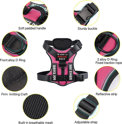 Escape-Proof No-Pull Dog Harness with Reflective Safety