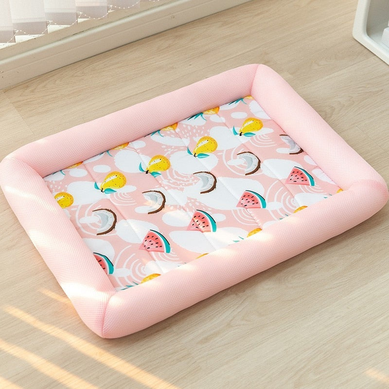 Summer Cooling Pet Dog Bed- Pink