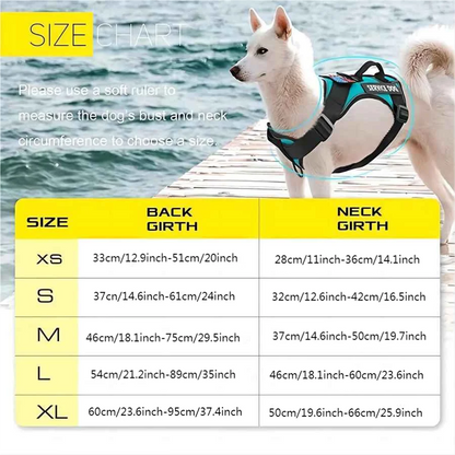 Escape-Proof No-Pull Dog Harness & Leash Set with Reflective Safety