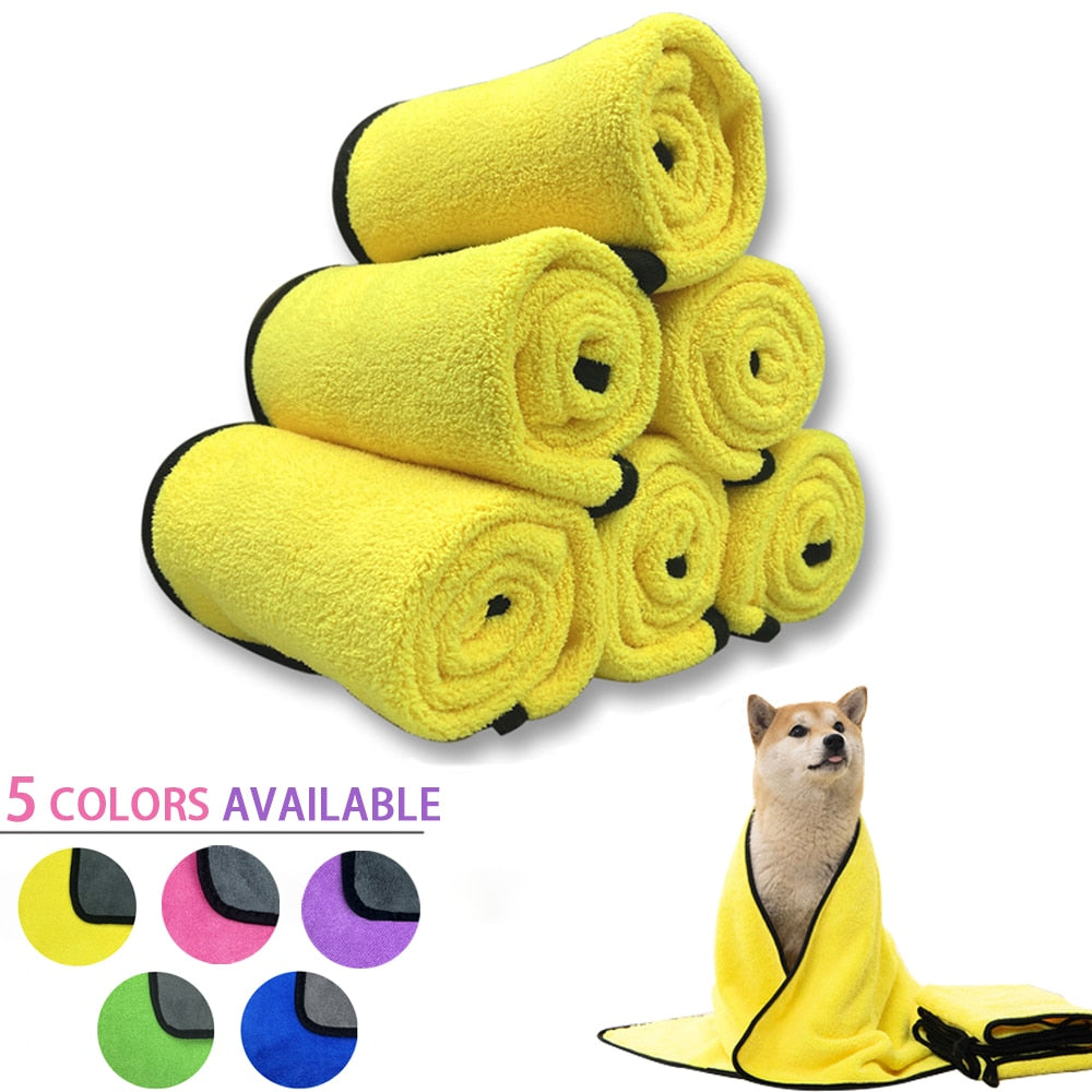 Absorbent Dog Bath Towels - MyDoggyNeeds