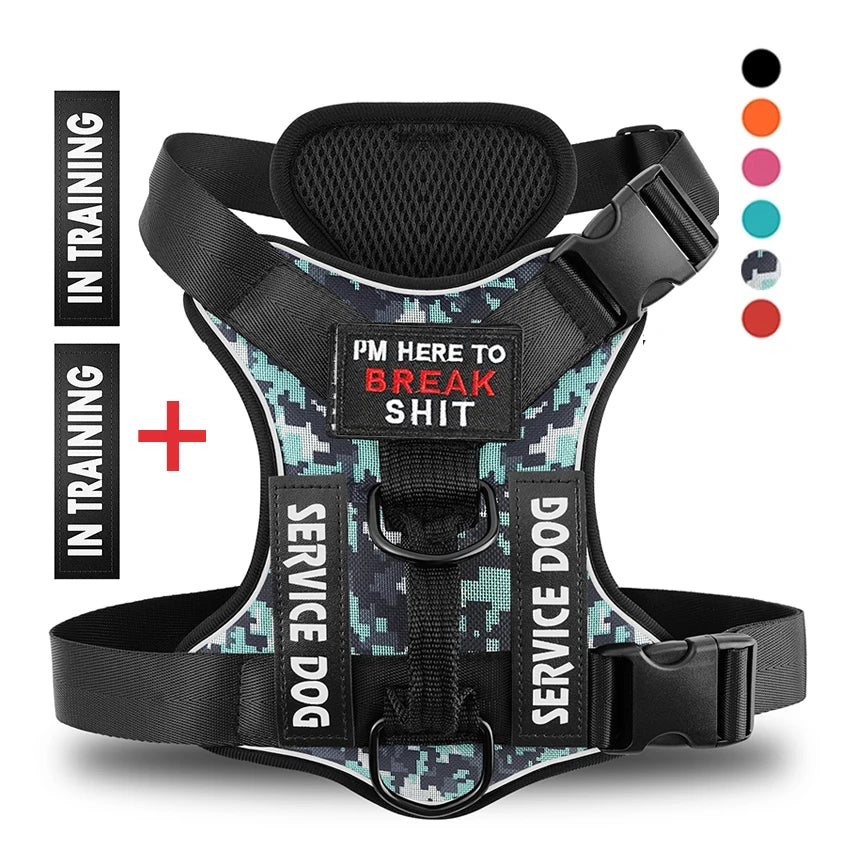 Escape-Proof No-Pull Dog Harness with Reflective Safety