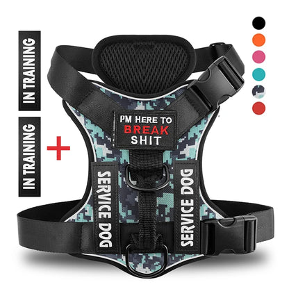 Escape-Proof No-Pull Dog Harness with Reflective Safety