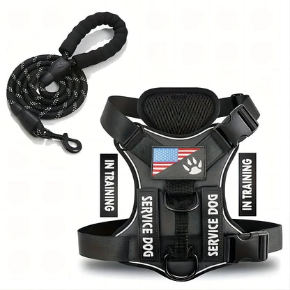Escape-Proof No-Pull Dog Harness & Leash Set with Reflective Safety
