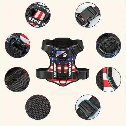 Escape-Proof No-Pull Dog Harness & Leash Set with Reflective Safety