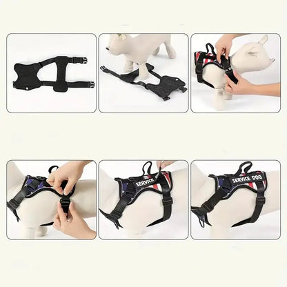 Escape-Proof No-Pull Dog Harness & Leash Set with Reflective Safety