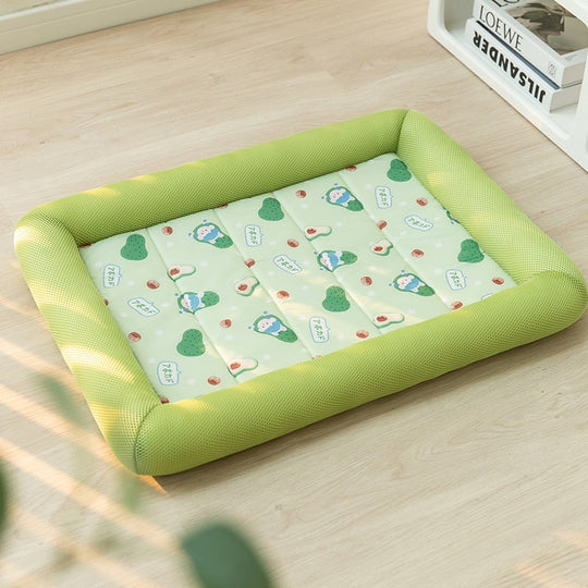 Summer Cooling Pet Dog Bed- Green
