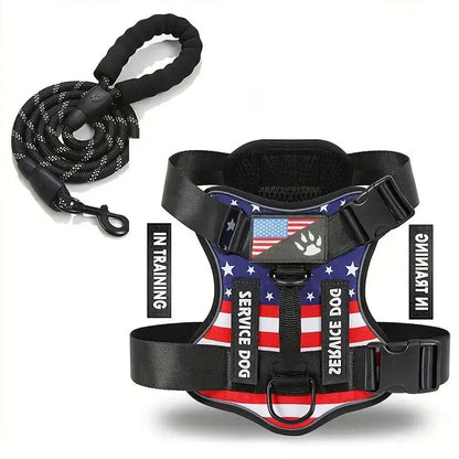 Escape-Proof No-Pull Dog Harness & Leash Set with Reflective Safety