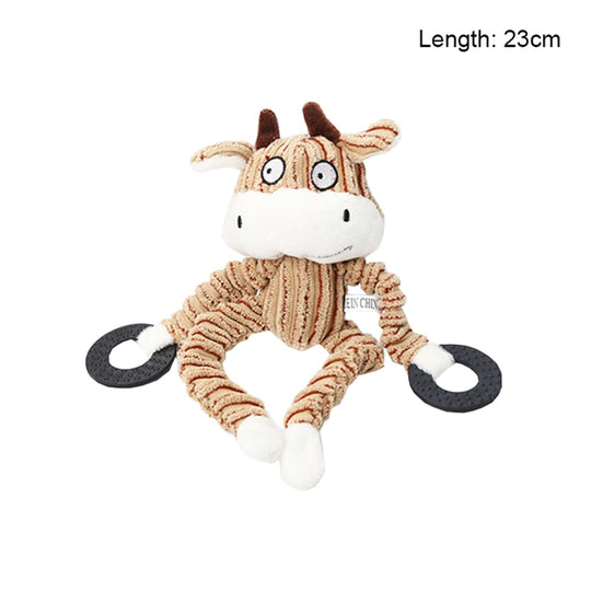 Rope Squeaky Plush Chew Toys for Cat and Dogs