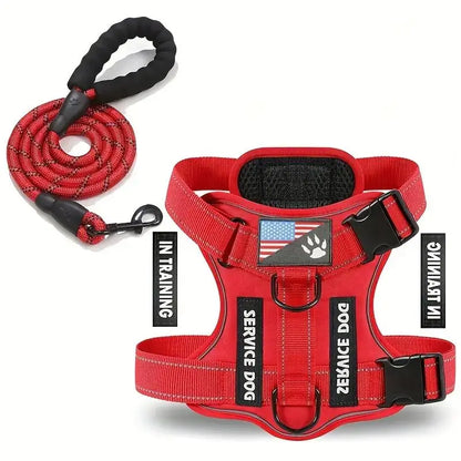Escape-Proof No-Pull Dog Harness & Leash Set with Reflective Safety