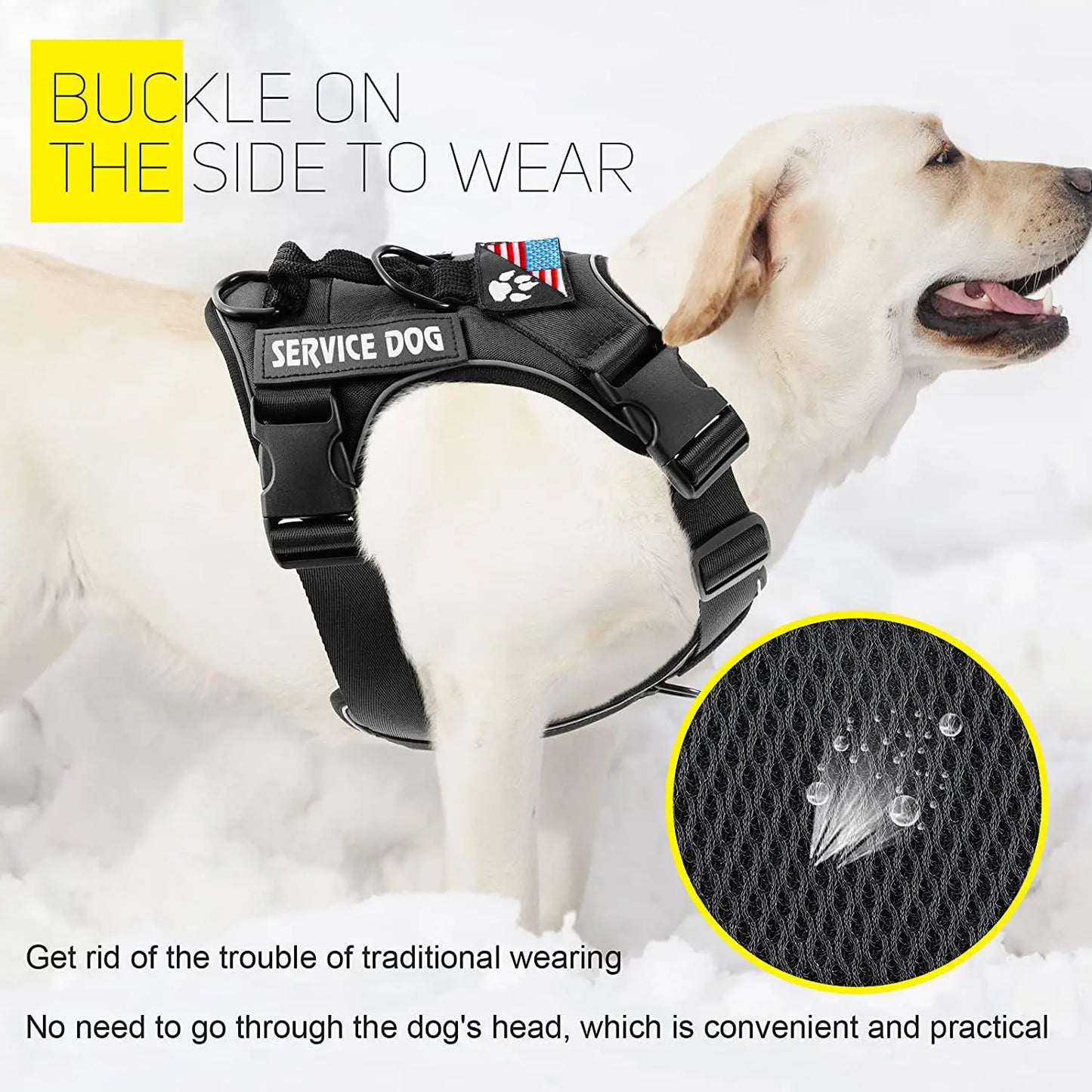 Escape-Proof No-Pull Dog Harness & Leash Set with Reflective Safety
