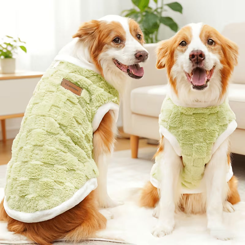 Cozy Plush Dog Vest – Warm, Windproof & Comfortable