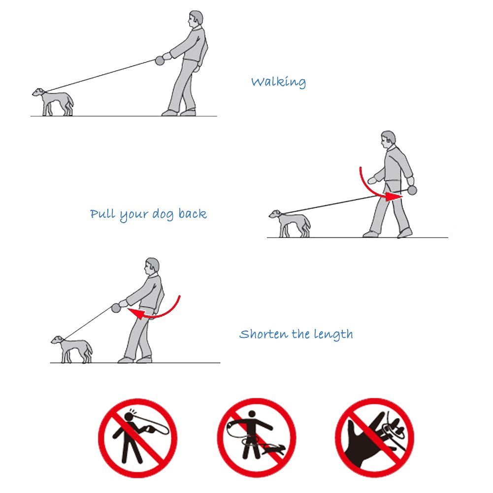 MyDoggyNeeds™ Retractable Dog Automatic Flexible Leash 