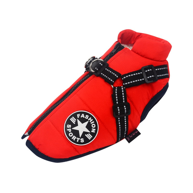 MyDoggyNeeds™ Winter Waterproof Dog Jacket - Red