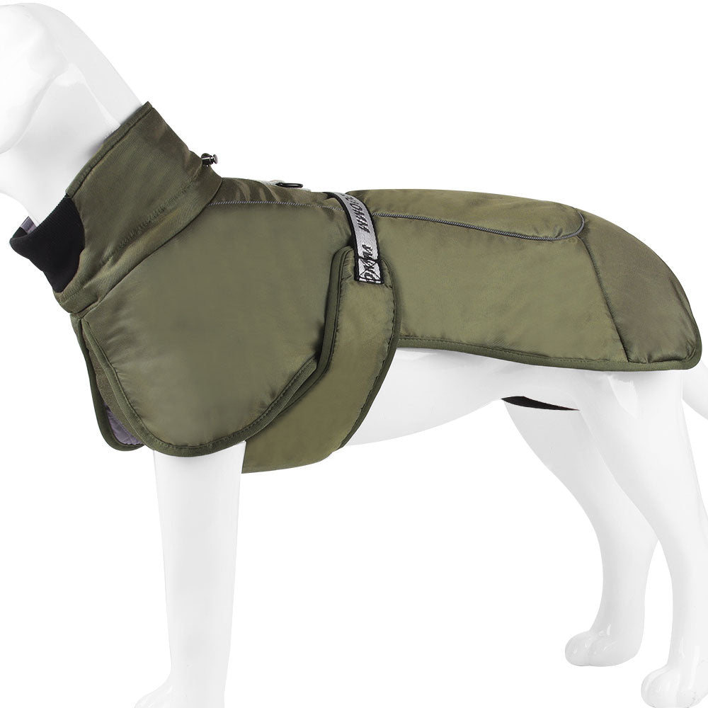 Winter Waterproof Pure Cotton Dog Jacket- Green