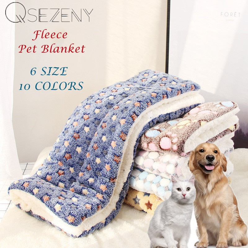 Soft Warm Dog Fleece Blanket