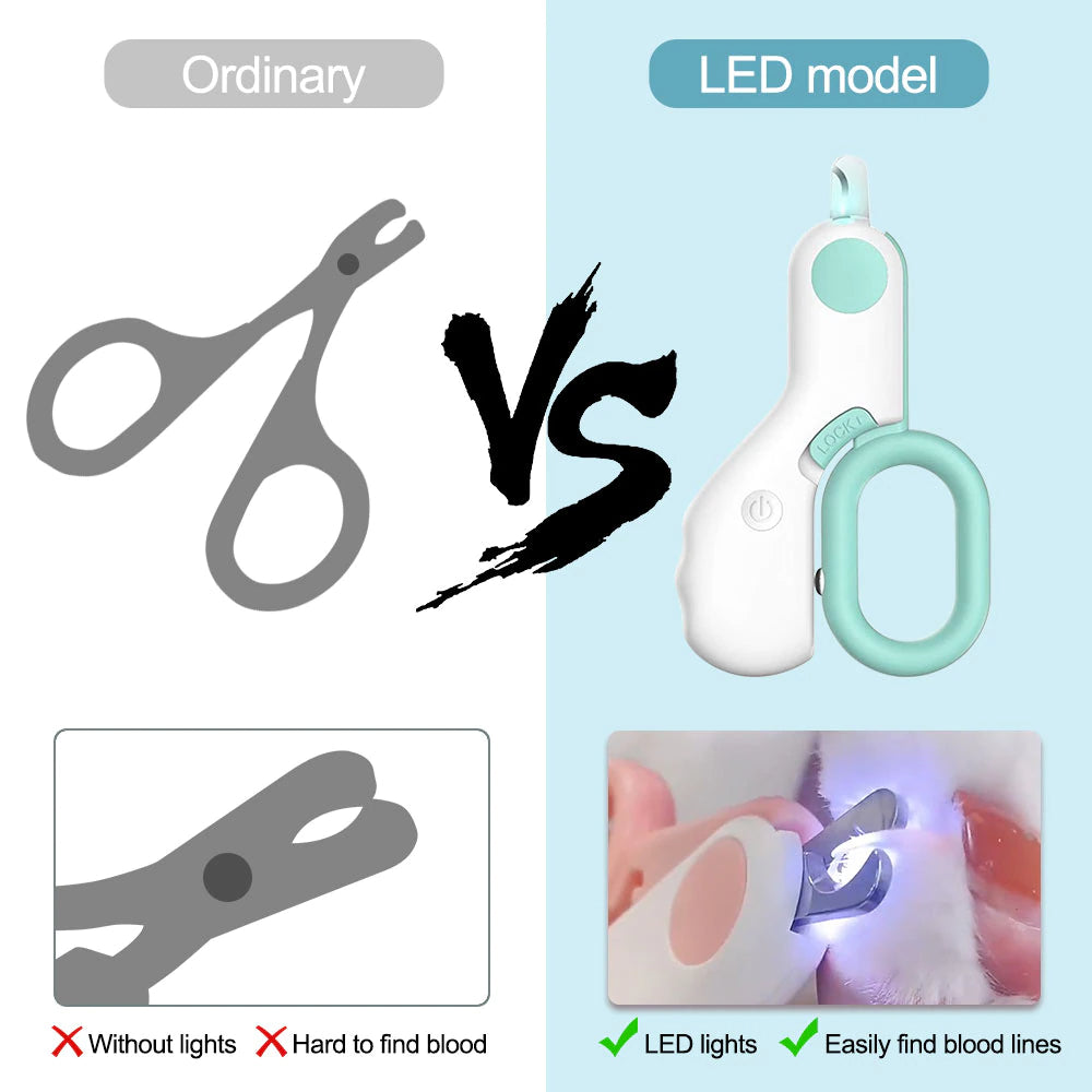 LED Light Dog Nail Clipper - Features