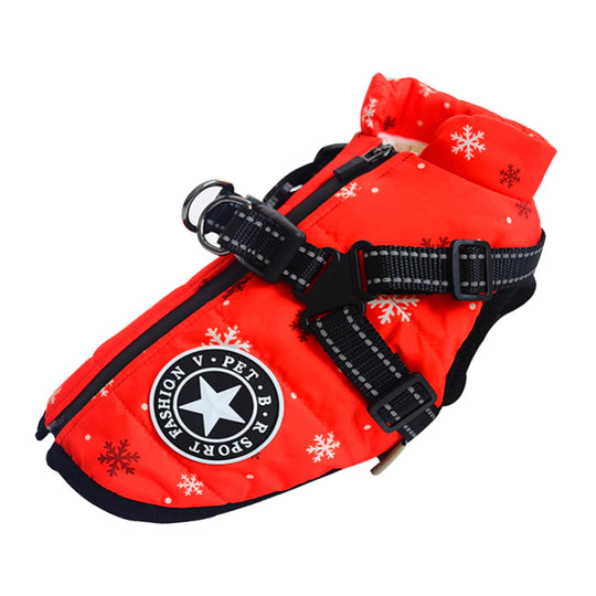 MyDoggyNeeds™ Winter Waterproof Dog Jacket - Snowflake